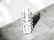 Butterfly carved candle, handmade and unscented