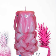 Hand-carved unscented swan candle design