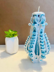 Handmade cute design carved candle