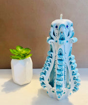 Handmade cute design carved candle