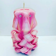 Hand-carved unscented swan candle design