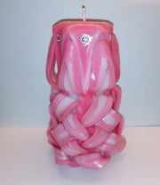 Hand-carved unscented swan candle design