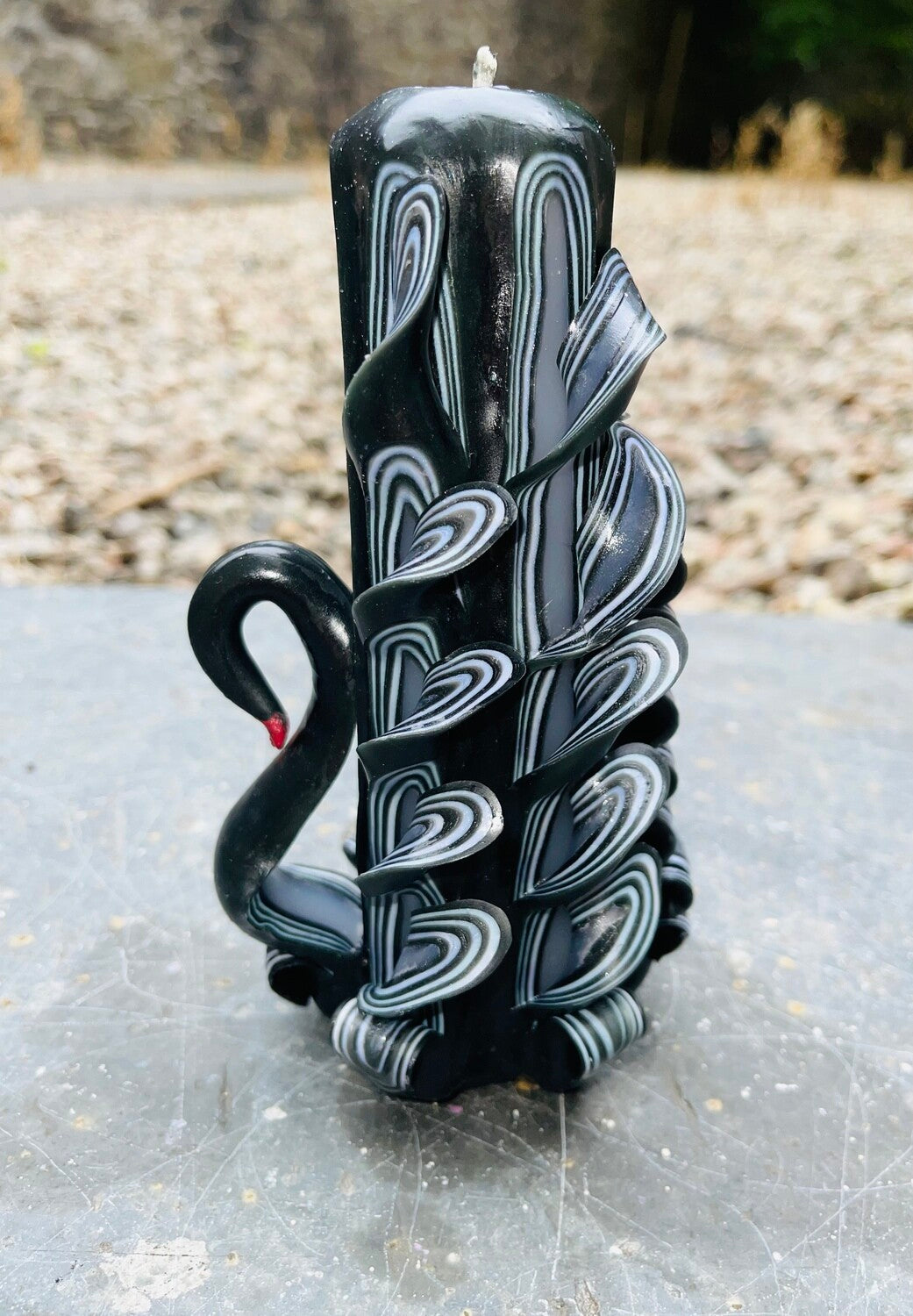 Handmade unicorn sculptural candle centerpiece design