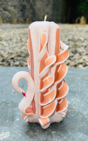 Handmade unicorn sculptural candle centerpiece design