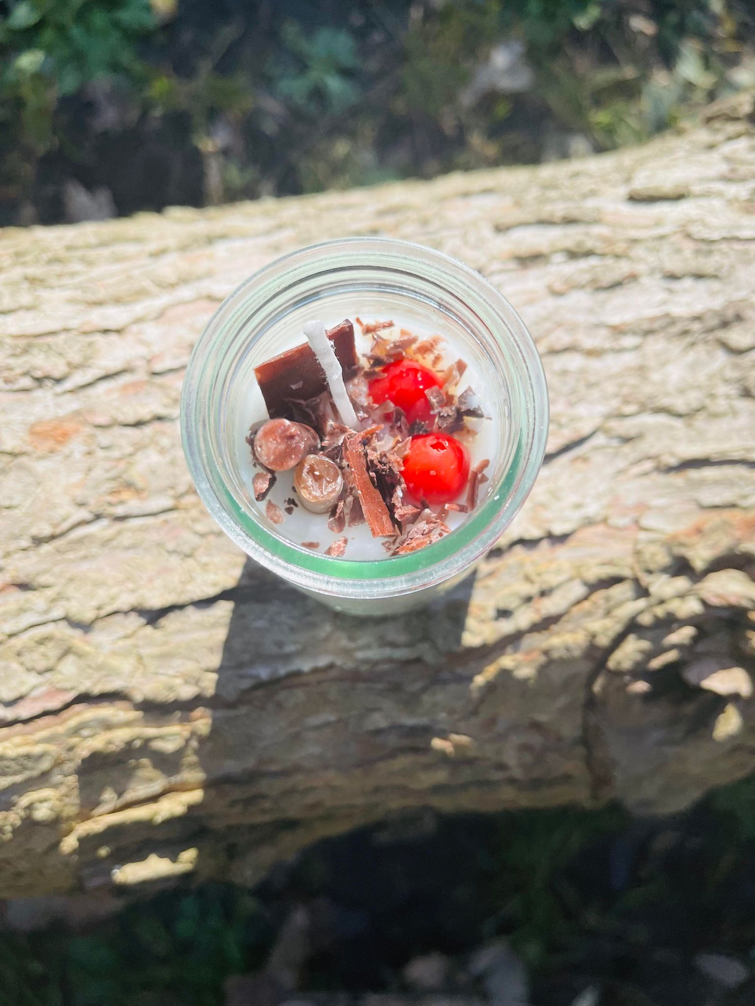 Handmade chocolate milkshake artisan poured candle